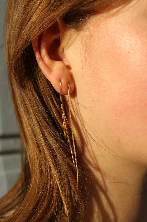 Pico Copenhagen Double Chain Earrings "Short" Regular
